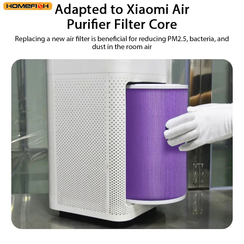 HOMEFISH Air Filter For Xiaomi Air Purifier Pro/1/2/3/2H/2C/2S/3H/3C Filter Carbon Haze Anti Bacteria Formaldehyde Air Purifier Peaceful Pleasures Health and Wellness