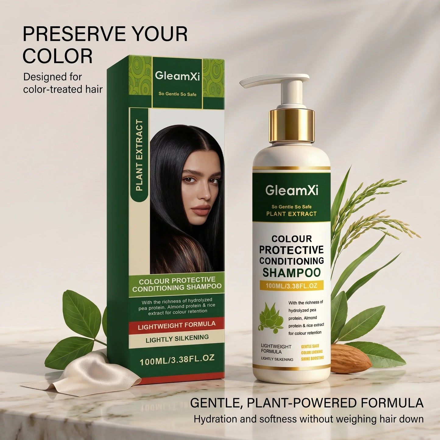 Gleamxi Colour Protect Shampoo – Color Lock, Soft & Shiny Hair