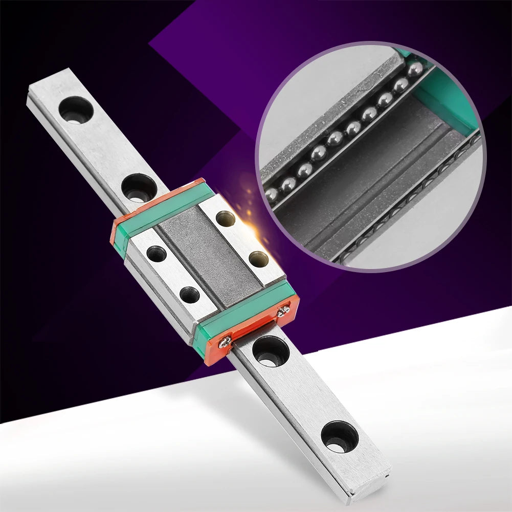 LML9B Miniature Linear Rail Rail 9mm Width Slide Block Linear Motion Rail Linear Rail Carriage Linear Rail Peaceful Pleasures Health and Wellness