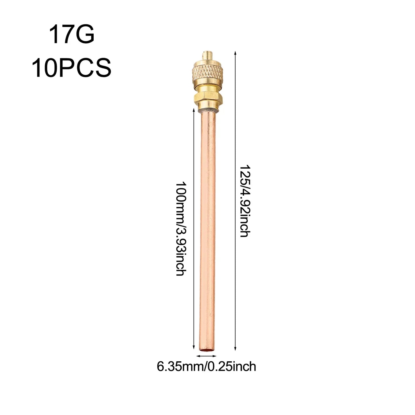 10-Pack Brass Refrigeration Access Valves – HVAC Maintenance