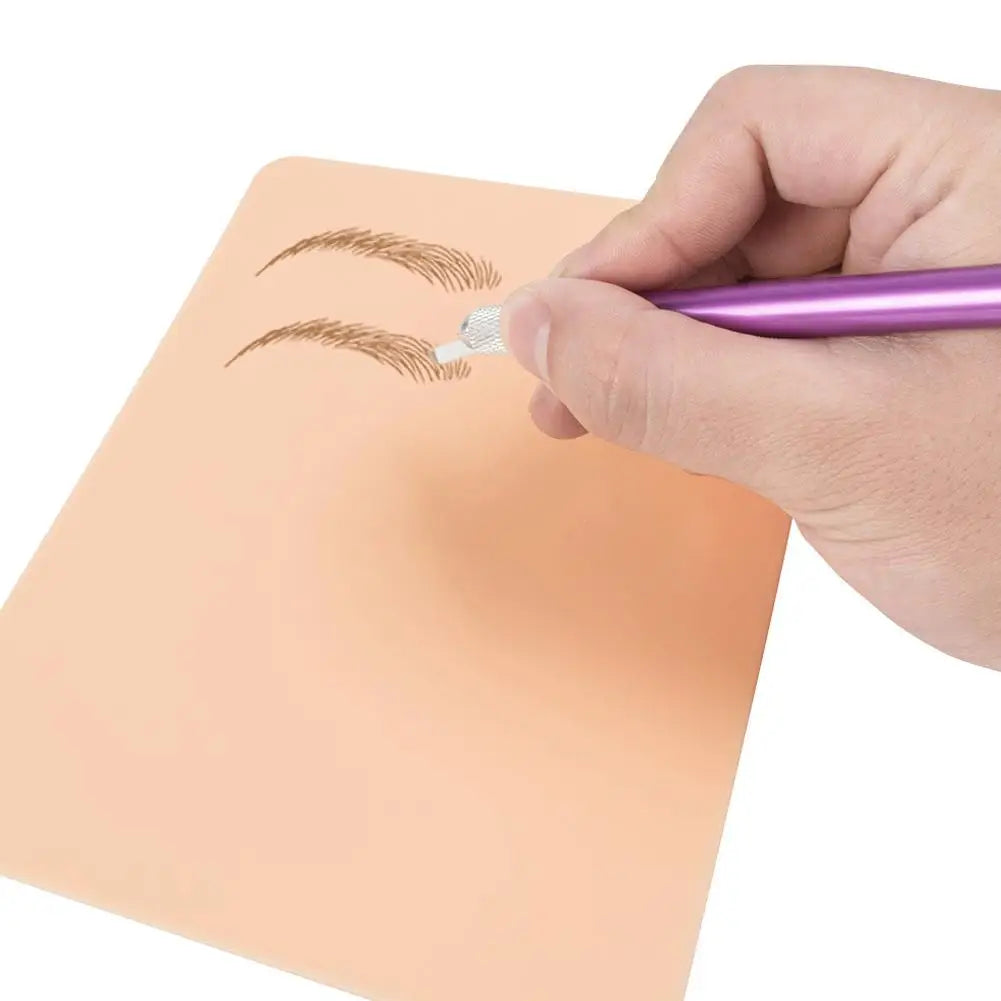 Double-Sided Silicone Tattoo Practice Skin – Blank Eyebrow Tattoo Fake Skin 1mm Peaceful Pleasures Health and Wellness