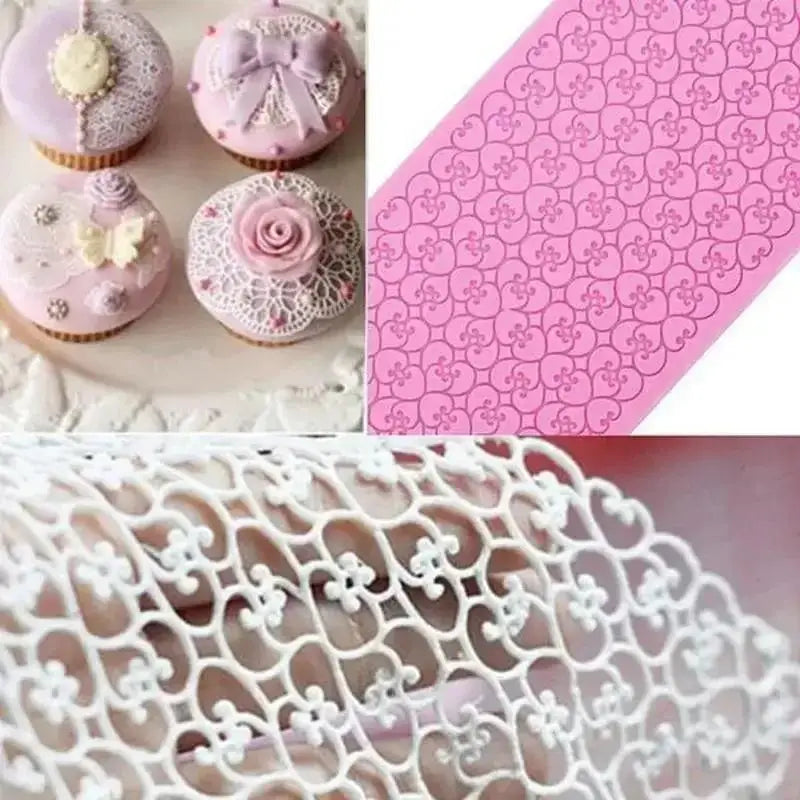 Lace Silicone Mold Sugar Cake Decoration Baking DIY Kitchen Candy