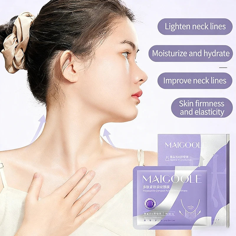 Peptide Firming Neck Mask Lifting And Firming Neck Skin Reduce Fine Lines Deeply Moisturize Makes Skin Glow Nourishing Neck Care Peaceful Pleasures Health and Wellness