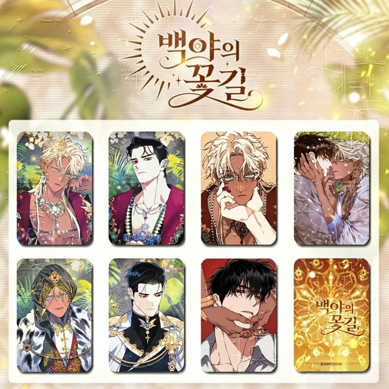Blossoms White Night Manhwa Photocards Royal Character HD Lomo Cards