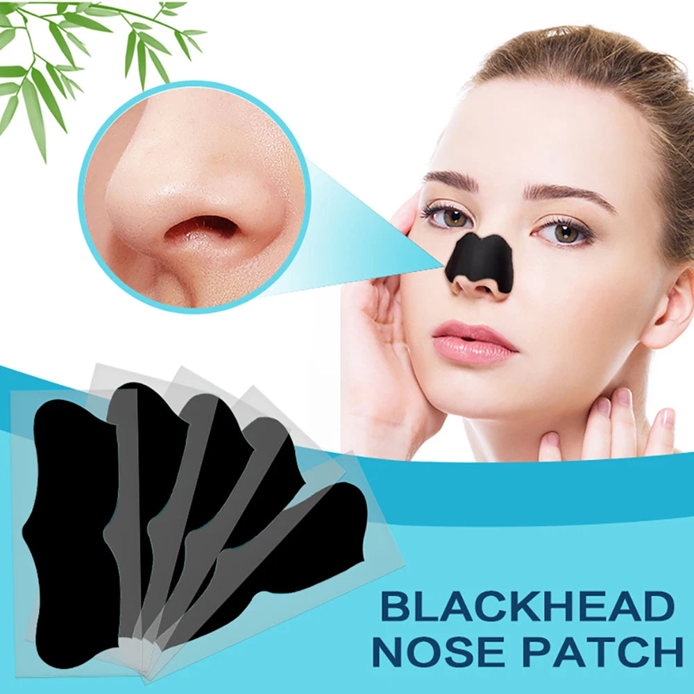 Large Size Black Nose Strips Bamboo Charcoal Blackhead Remover Deep Cleansing Pore Strips for Nose Care 5/10/15/20/30/50/100pcs Peaceful Pleasures Health and Wellness