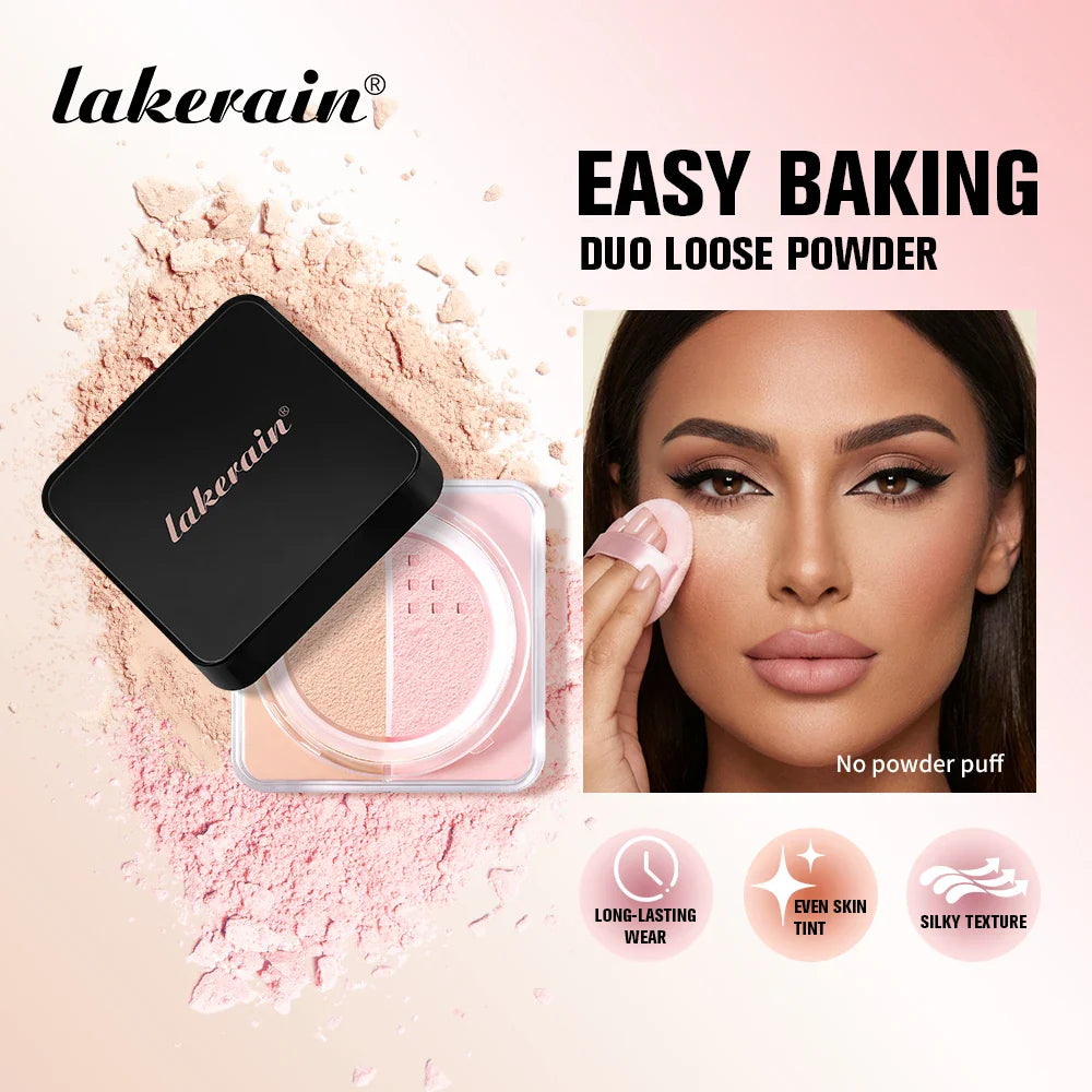 2-in-1 Color Correcting Loose Setting Powder – Matte Finish