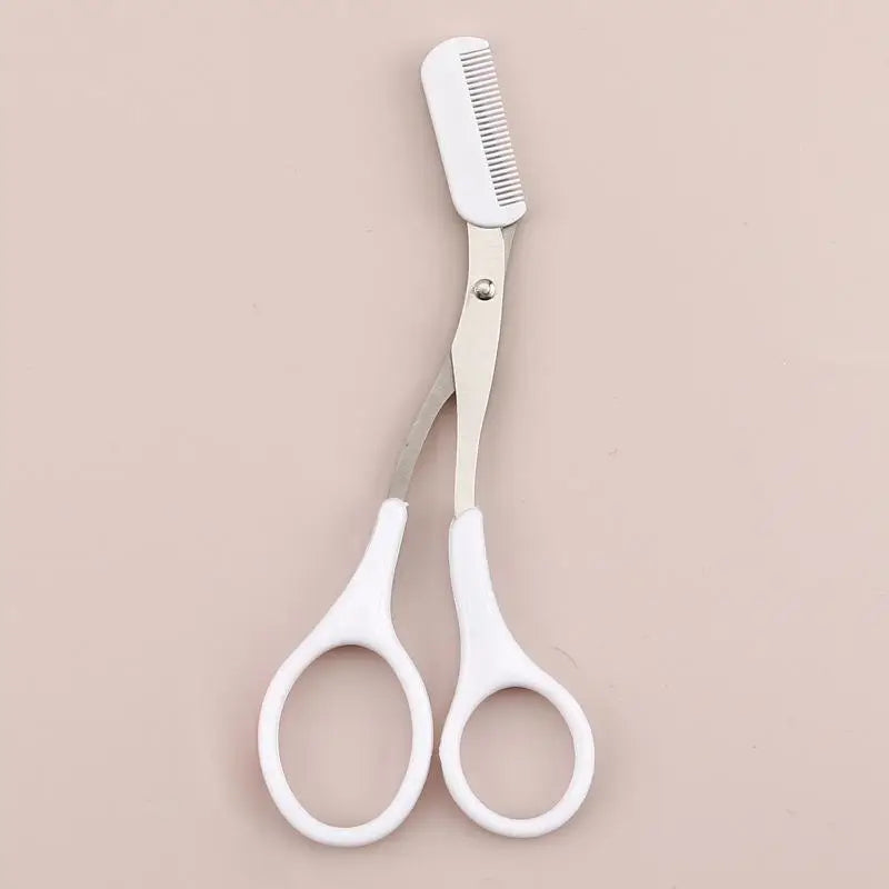 Stainless Steel Eyebrow Scissors with Comb | Brow Trimmer
