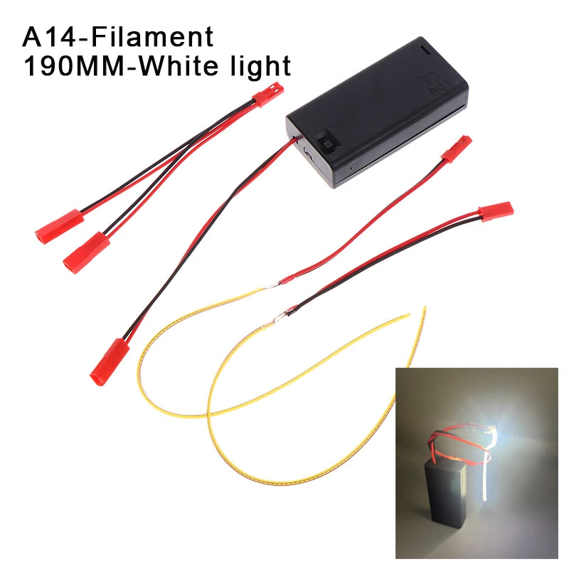 DC3V LED COB Filament Flexible Lamp 3000K 6000K 110mm 190mm 300mm Bulb Parts LED Diode Decor With AA Batteries Box Peaceful Pleasures Health and Wellness A14