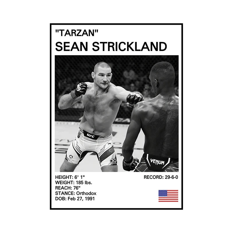 Black and White Boxing Legends Canvas Poster Boxing Inspirational Canvas Painting Print Wall Art for Gym Bedroom Home Decor Peaceful Pleasures Health and Wellness 5 30x40cm Unframed