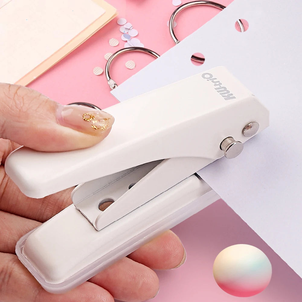 Single Hole Multifunctional Punching Machine Student Stationery