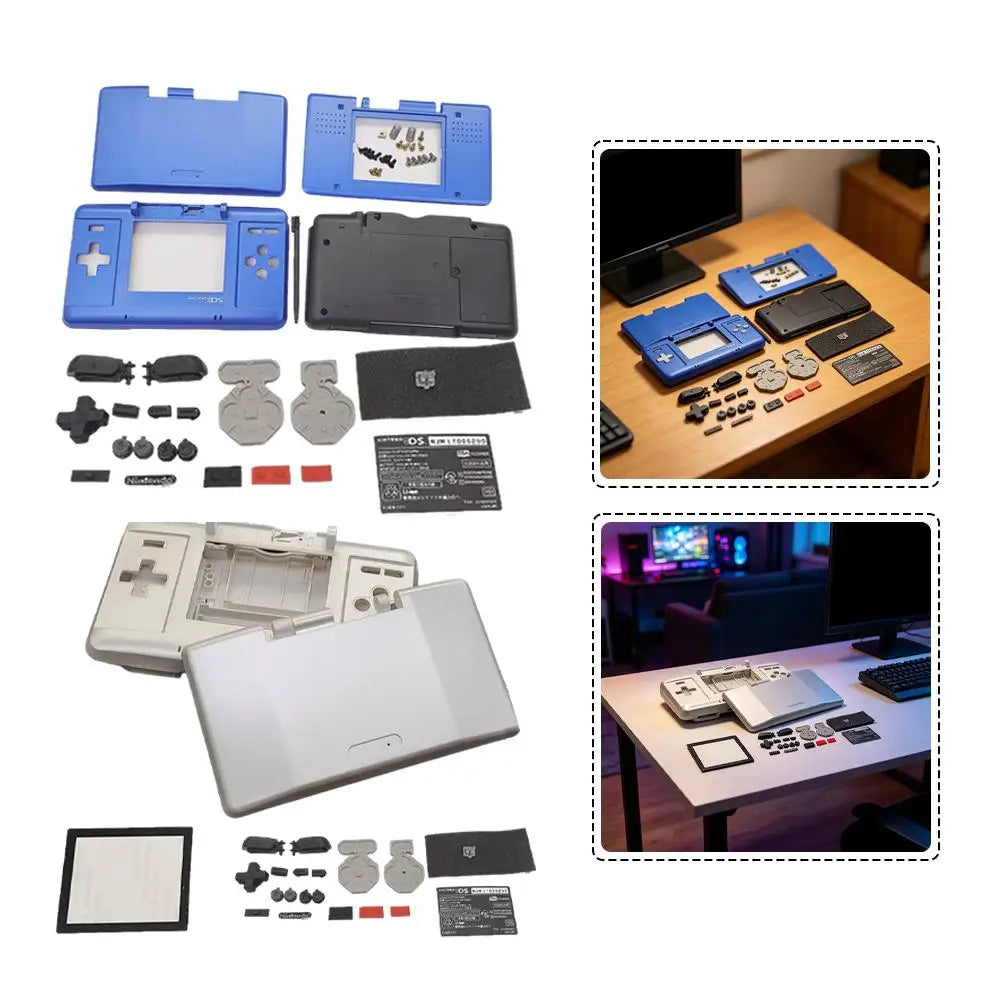 NDS Replacement Shell Case Kit – Buttons & Screws | Multi-Color