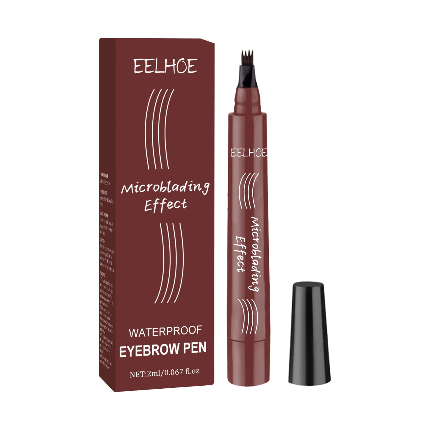 EELHOE 4-Point Microblading Eyebrow Pen | Waterproof, 5 Colors