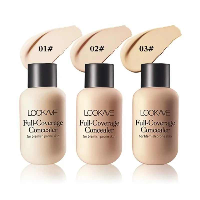 Small bottle moisturizing concealer, brightens skin tone, full coverage, highly colored, matte finish, non-irritating, creamy an Peaceful Pleasures Health and Wellness