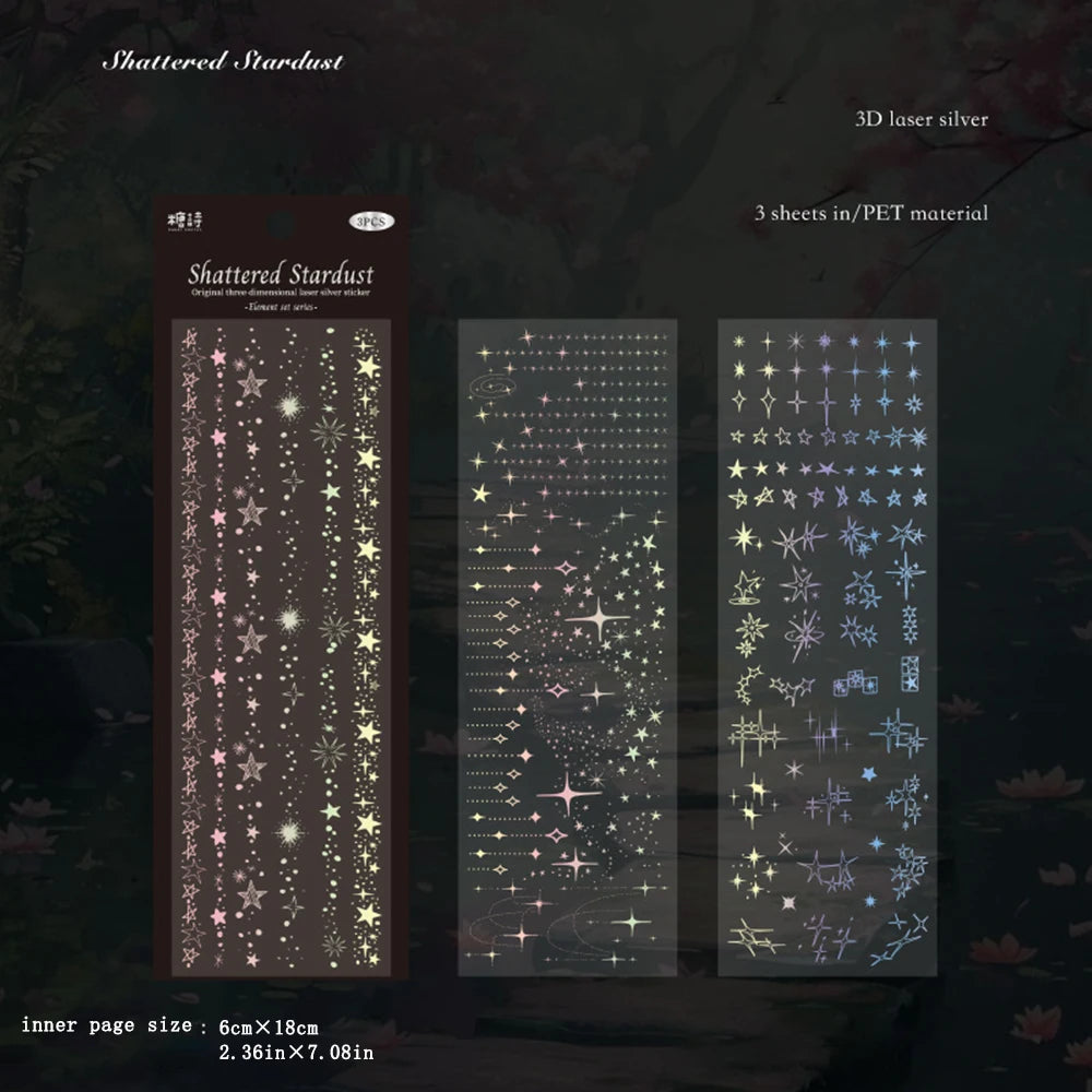 PET Sticker Element Series Versatile Pattern Material Manual Account