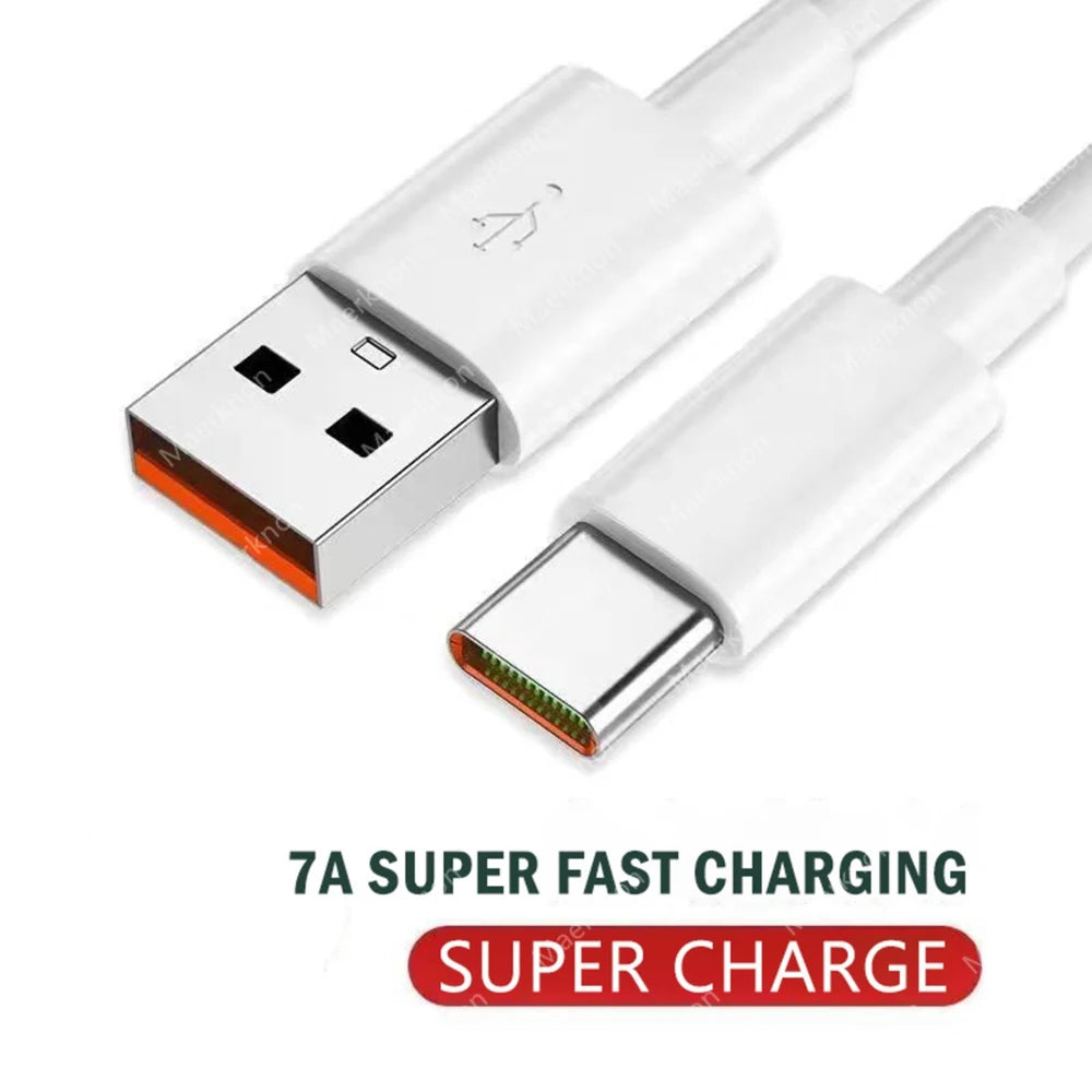 0.25/1/1.5/2m PD 7A 100W USB to Type C Fast Charging Cable Super Charge Data Sync Cord for Xiaomi Samsung Huawei Android Phones Peaceful Pleasures Health and Wellness