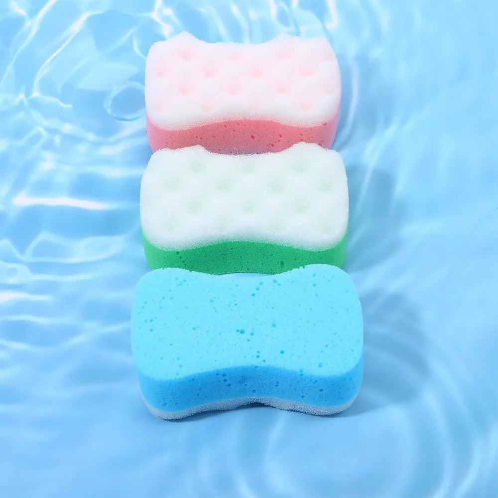 1/2Pcs Bath Sponge Women/Men Exfoliating Body Sponges Bath Sponges Pouf Foam Loofahs Sponge To Spa Reusable Bathing Accessories Peaceful Pleasures Health and Wellness