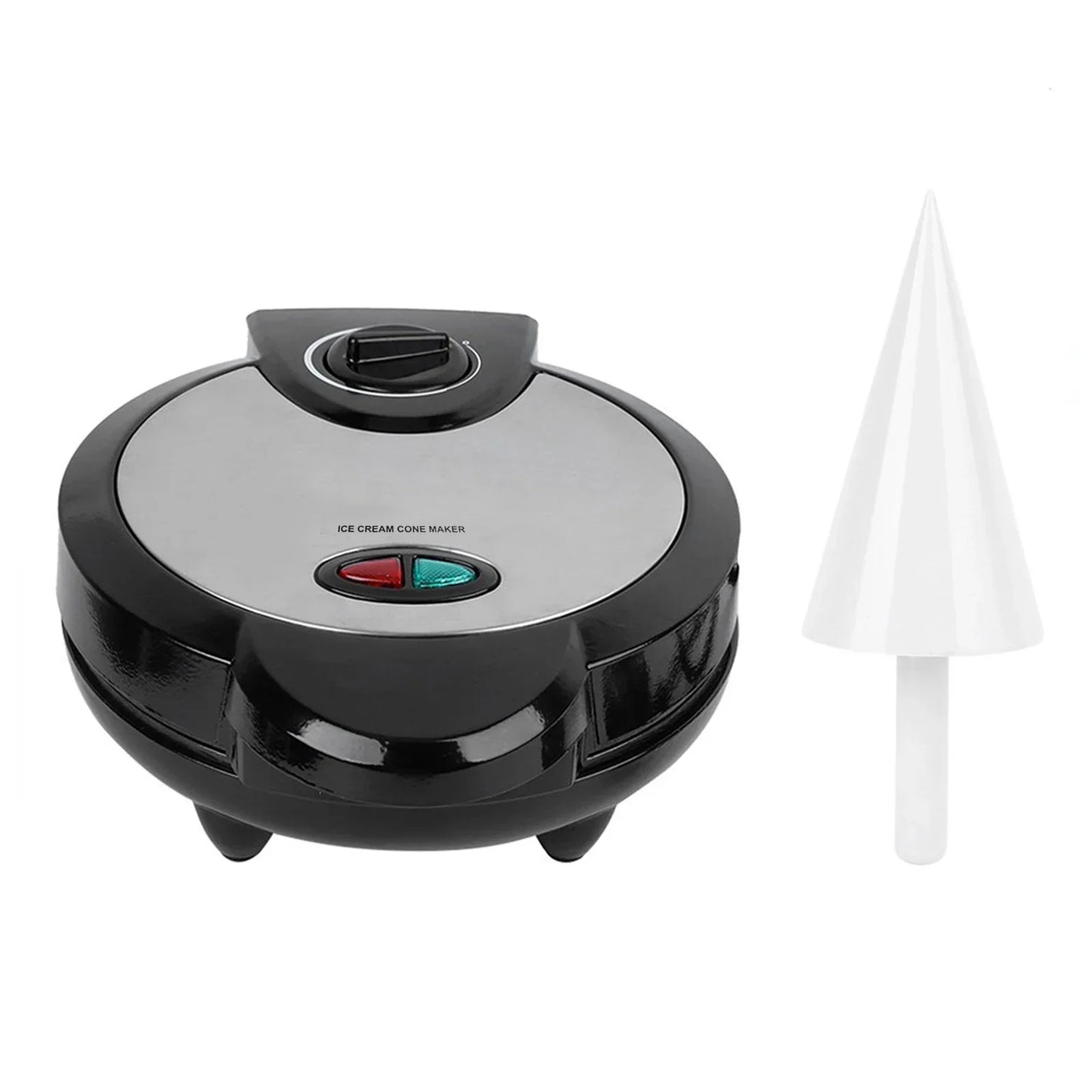 URGGU 1200W Nonstick Electric Ice Cream Cone & Waffle Maker