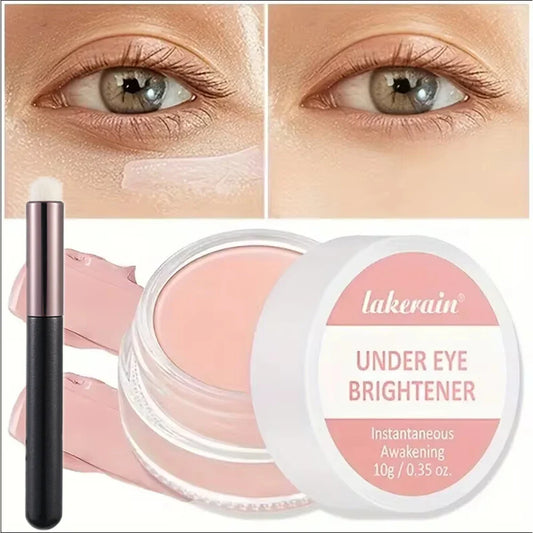 Lakerain Under-Eye Brightening Concealer with Brush | Full Coverage Eye Concealer Oasis Select 1pcs