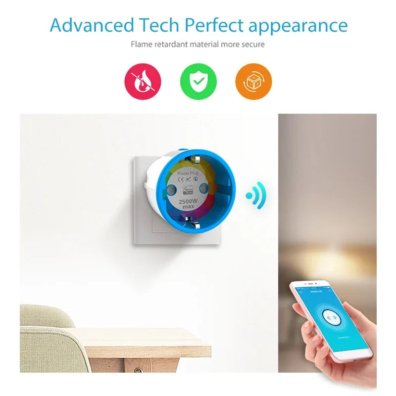 NEO Coolcam Z-WAVE PLUS Smart Power Plug Smart Socket EU Plug Home Automation Alarm Smart Home Z Wave 868.4MHz Video Frequency Peaceful Pleasures Health and Wellness