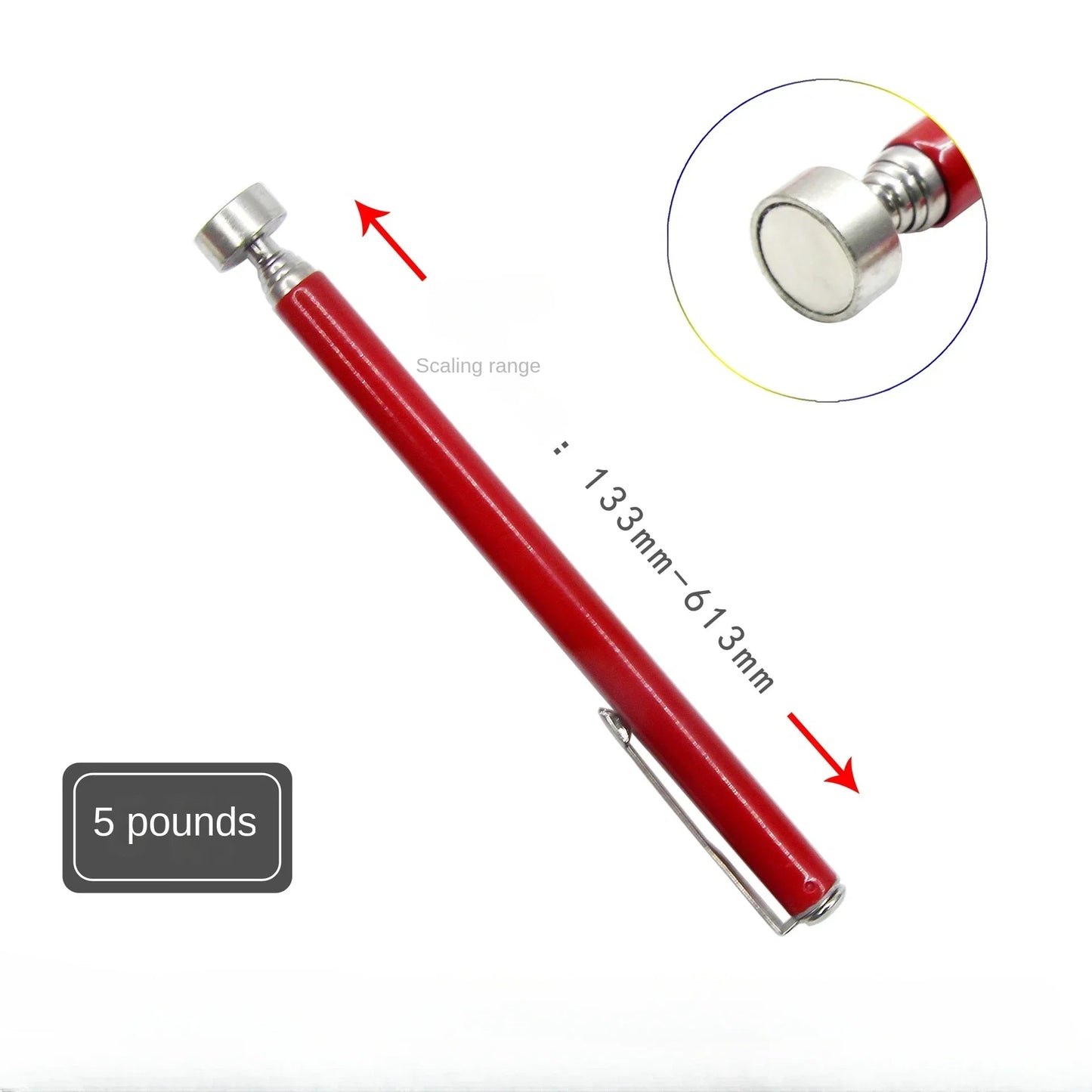 Telescopic Magnetic Pickup Tool with LED Light | 1/3/5 Pack
