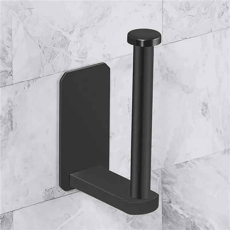 A36T-4X Toilet Paper Holder Self Adhesive Kitchen Washroom Adhesive Toilet Roll Holder No Drilling For Bathroom Stick On Wall Peaceful Pleasures Health and Wellness