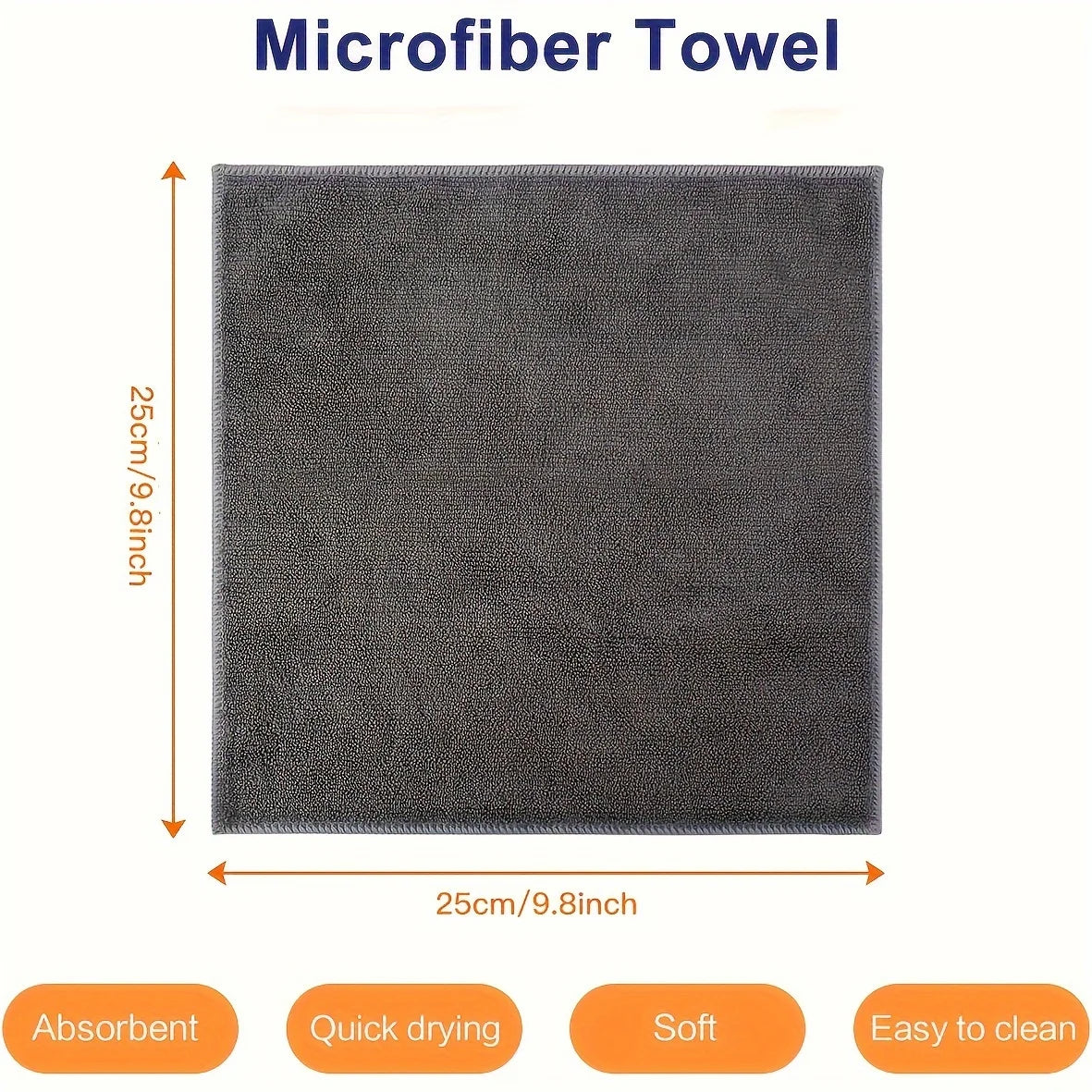Microfiber Cleaning Cloths - Ultra Absorbent, Stain & Grease Removal Towels For Kitchen, Bathroom, Car & Glass - Dura Peaceful Pleasures Health and Wellness