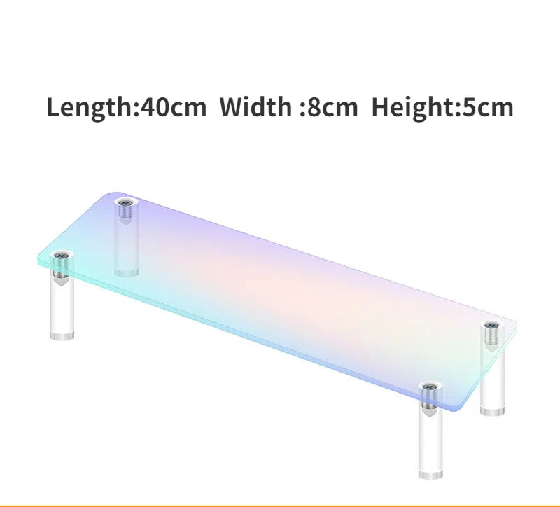 Iridescent Acrylic Display Riser Stand 1–5 Tier Shelf Organizer