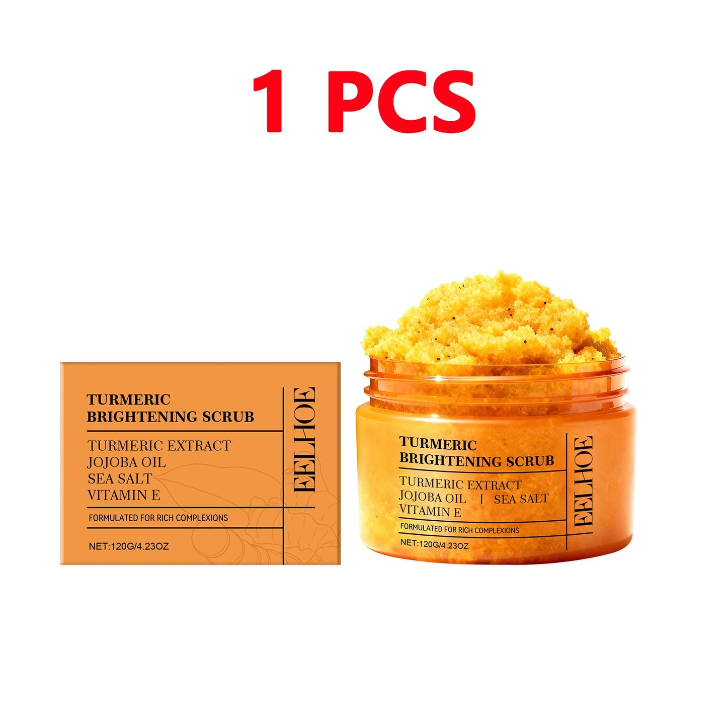 Turmeric Scrub for Dark Spots, Brightening & Exfoliating