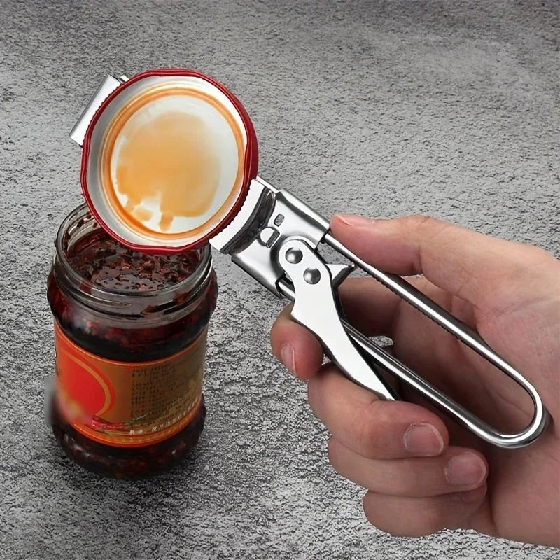 Adjustable Stainless Steel Jar Opener for Seniors & Tight Lids