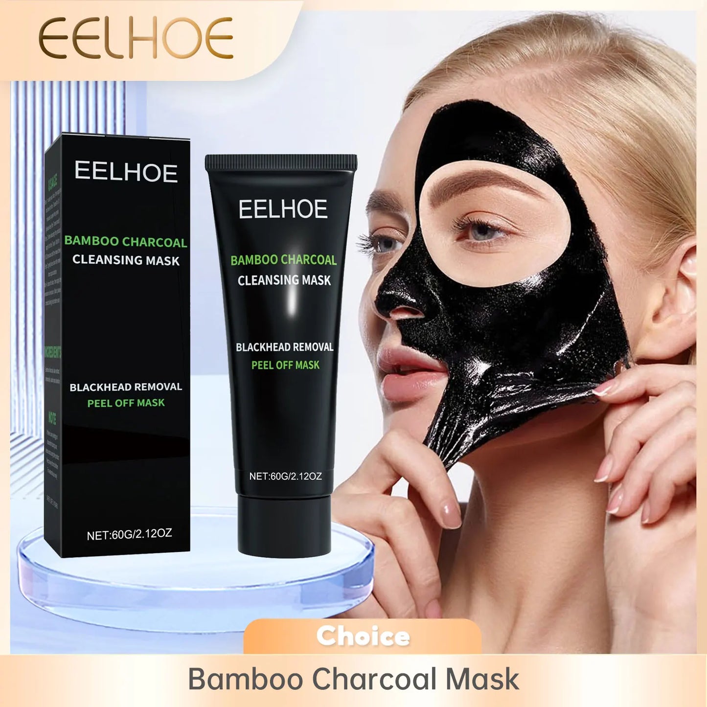 Eelhoe Bamboo Charcoal Peel-Off Mask – Pores & Oil Control