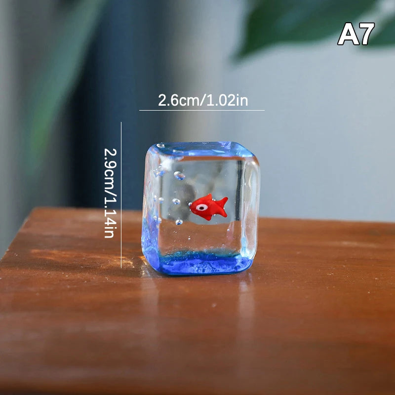 Handcrafted Glass Fish Figurine | Mini Pocket Fish Ornament