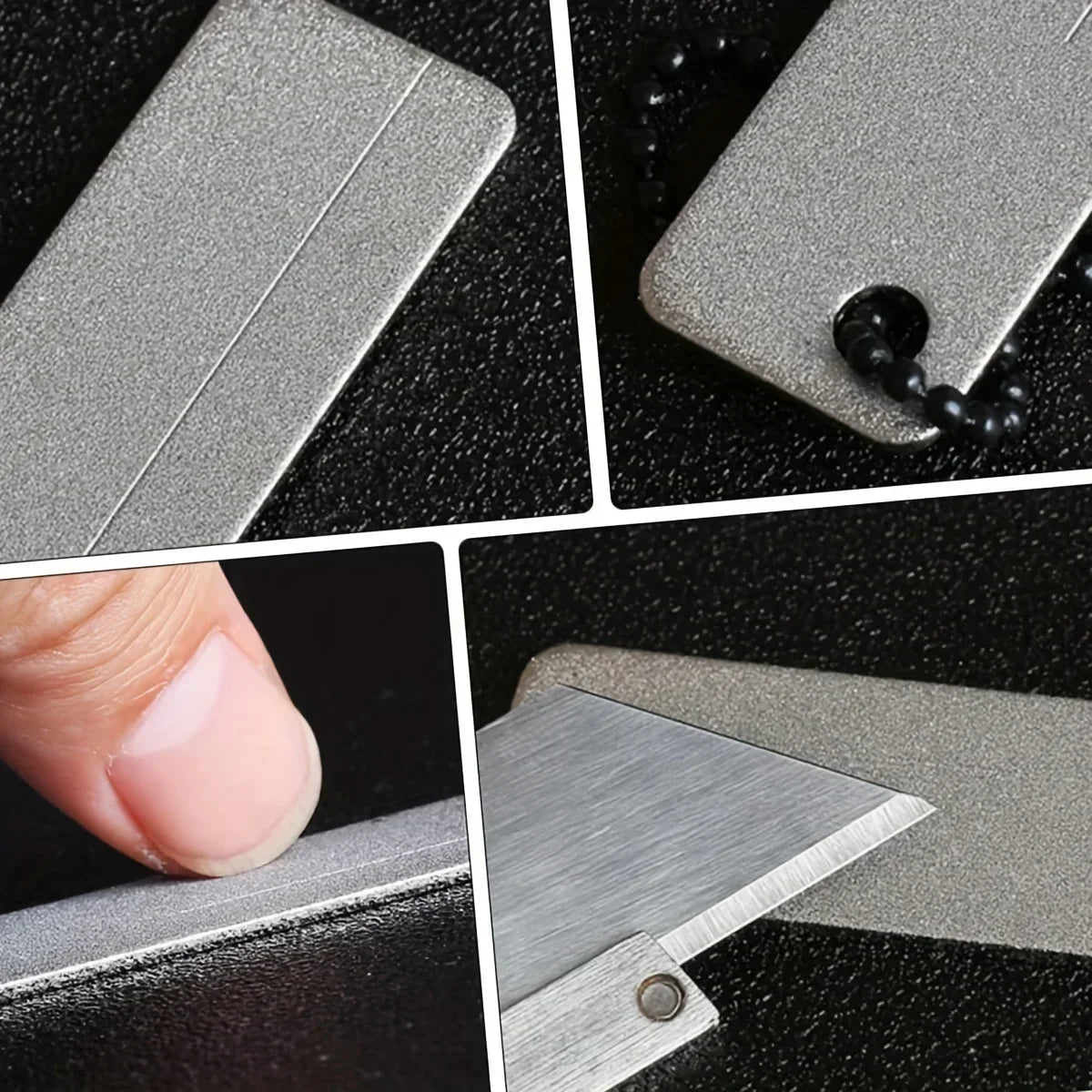 Knife Sharpener Diamond Pocket Tools Mini Keychain Outdoor Camping Sharpener Outdoor Camping Tool Emery Nail File Peaceful Pleasures Health and Wellness