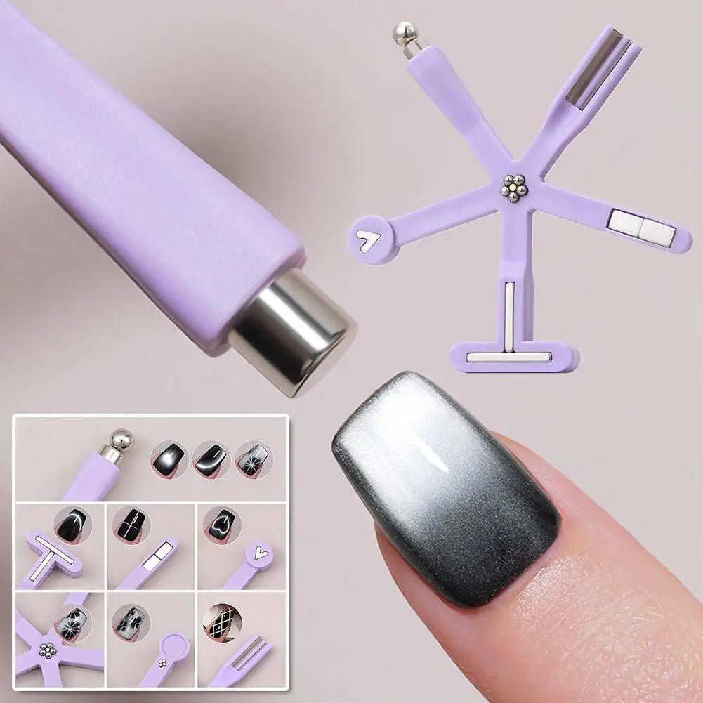 8-in-1 Cat Eye Nail Magnet Tool | Starfish Manicure Stick