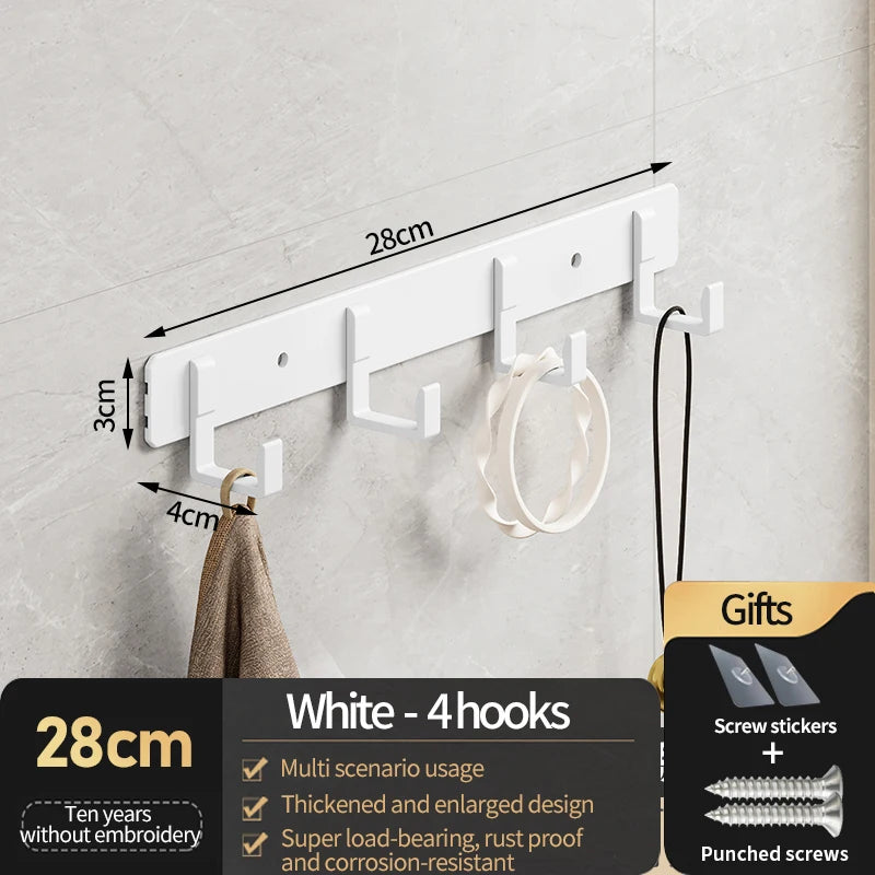 YUNJIEYA Aluminum Wall Hooks – Coat, Robe & Wardrobe Hanger