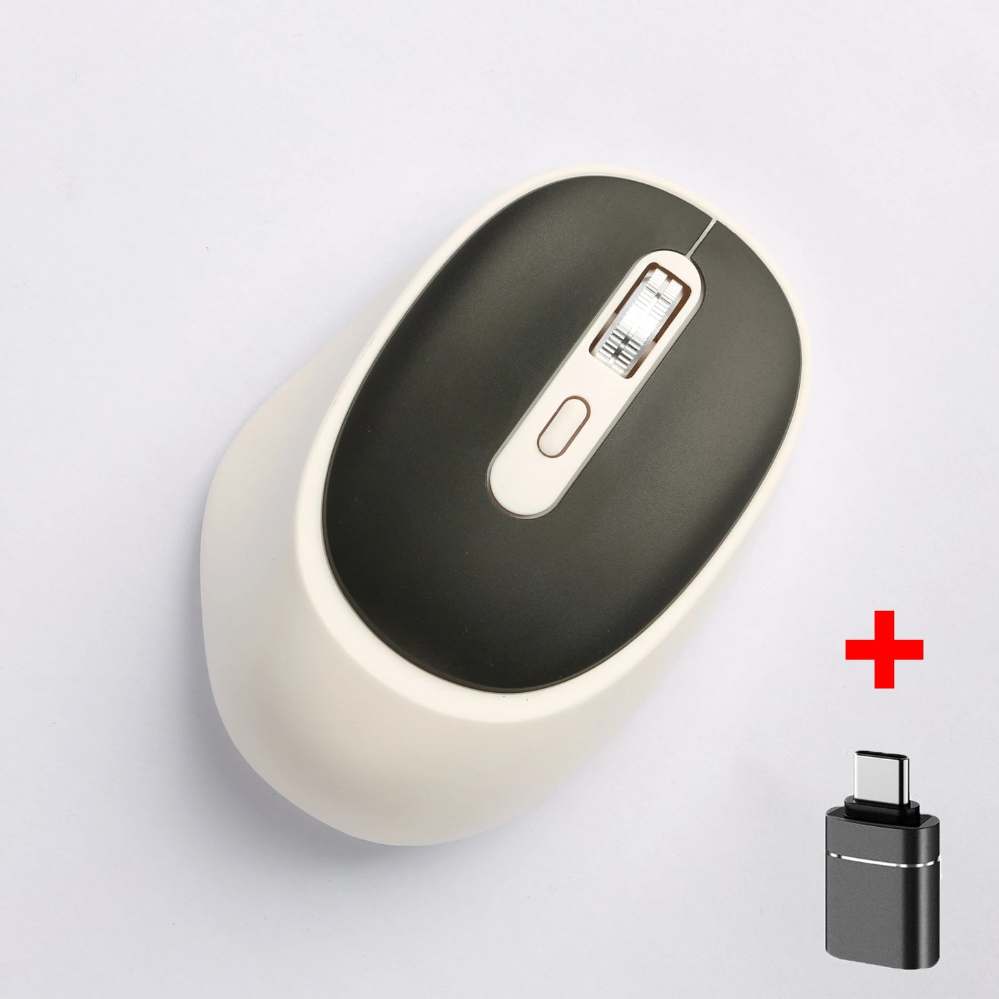 2.4G Wireless Mouse Portable Laptop Mouse Mobile Optical Office Mouse Adjustable DPI Levels for Notebook PC Laptop MacBook Peaceful Pleasures Health and Wellness BLACK with OTG