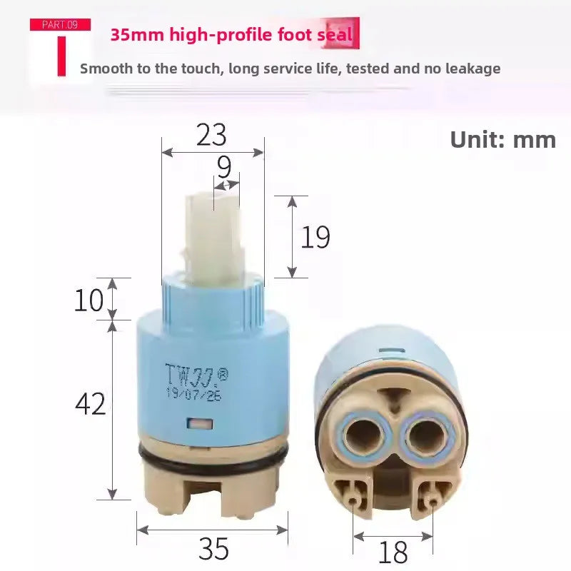 Ceramic Faucet Cartridge 25mm 35mm 40mm | Mixer Tap Valve