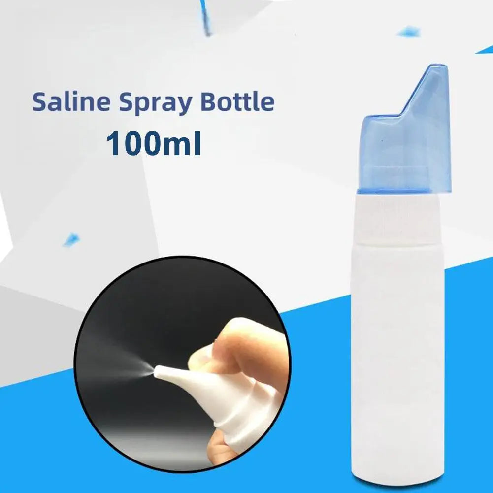 Nasal Spray Bottle Nasal Irrigator Nose Wash Cleaner Bottle Spray Relief for Nasal Care Portable Liquid Empty Container Peaceful Pleasures Health and Wellness