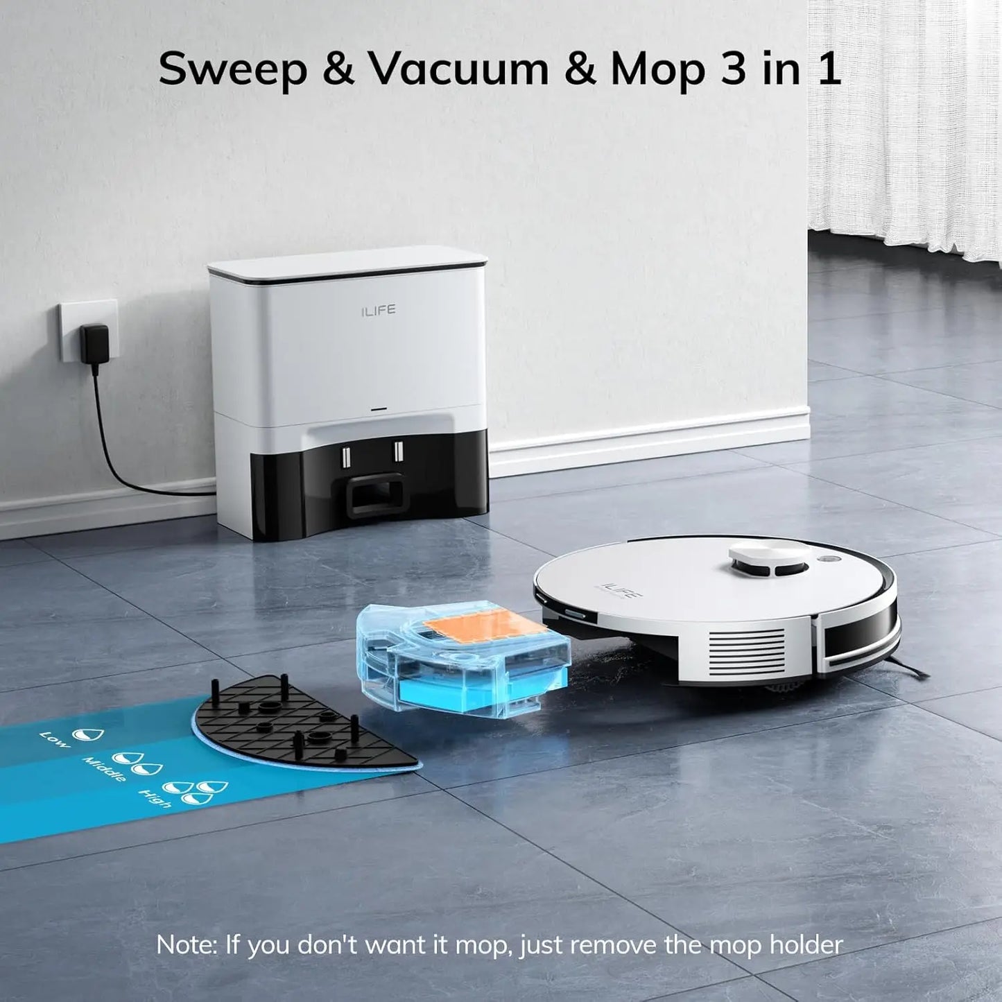 Self-Emptying Robot Vacuum & Mop – LiDAR, 5000Pa, WiFi & Alexa Robot Vacuum Peaceful Pleasures Health and Wellness