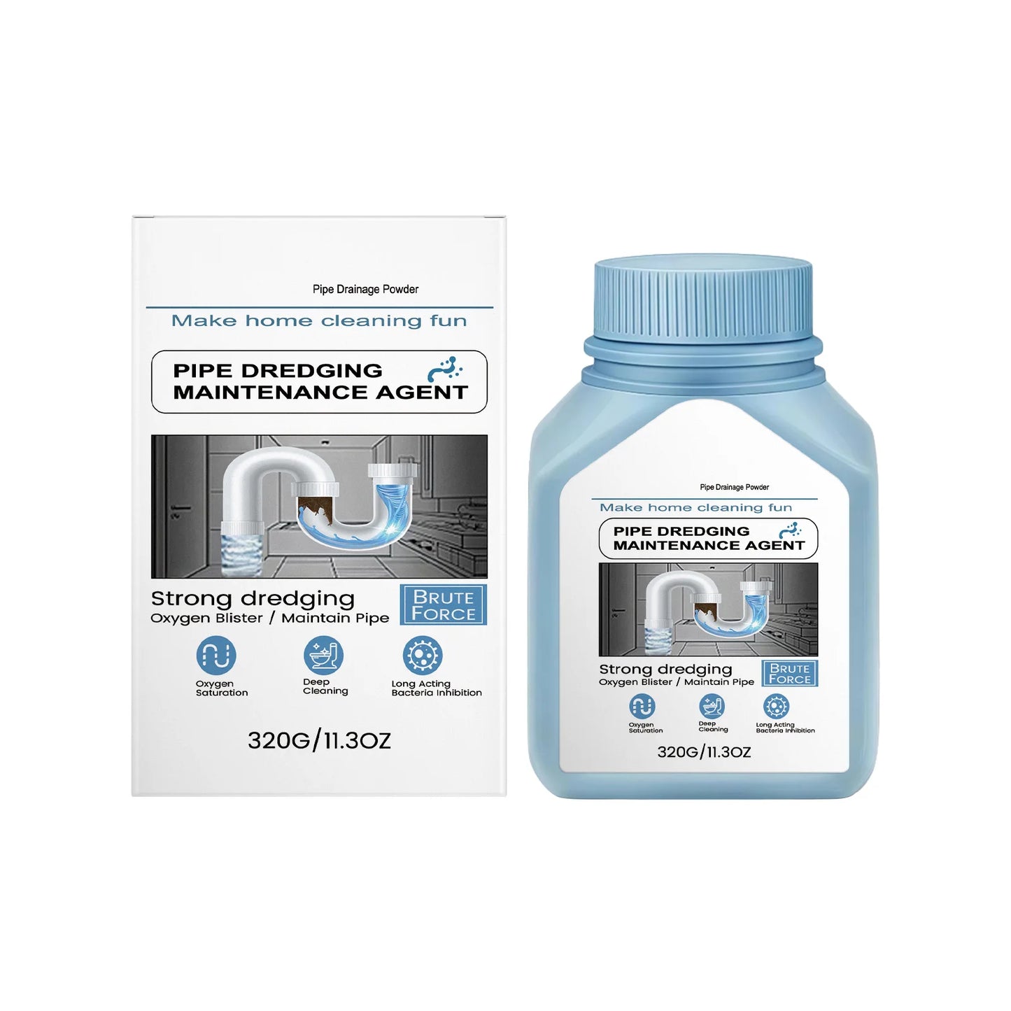 Jaysuing 320g Liquid Drain Cleaner – Pipe Dredging & Degreaser