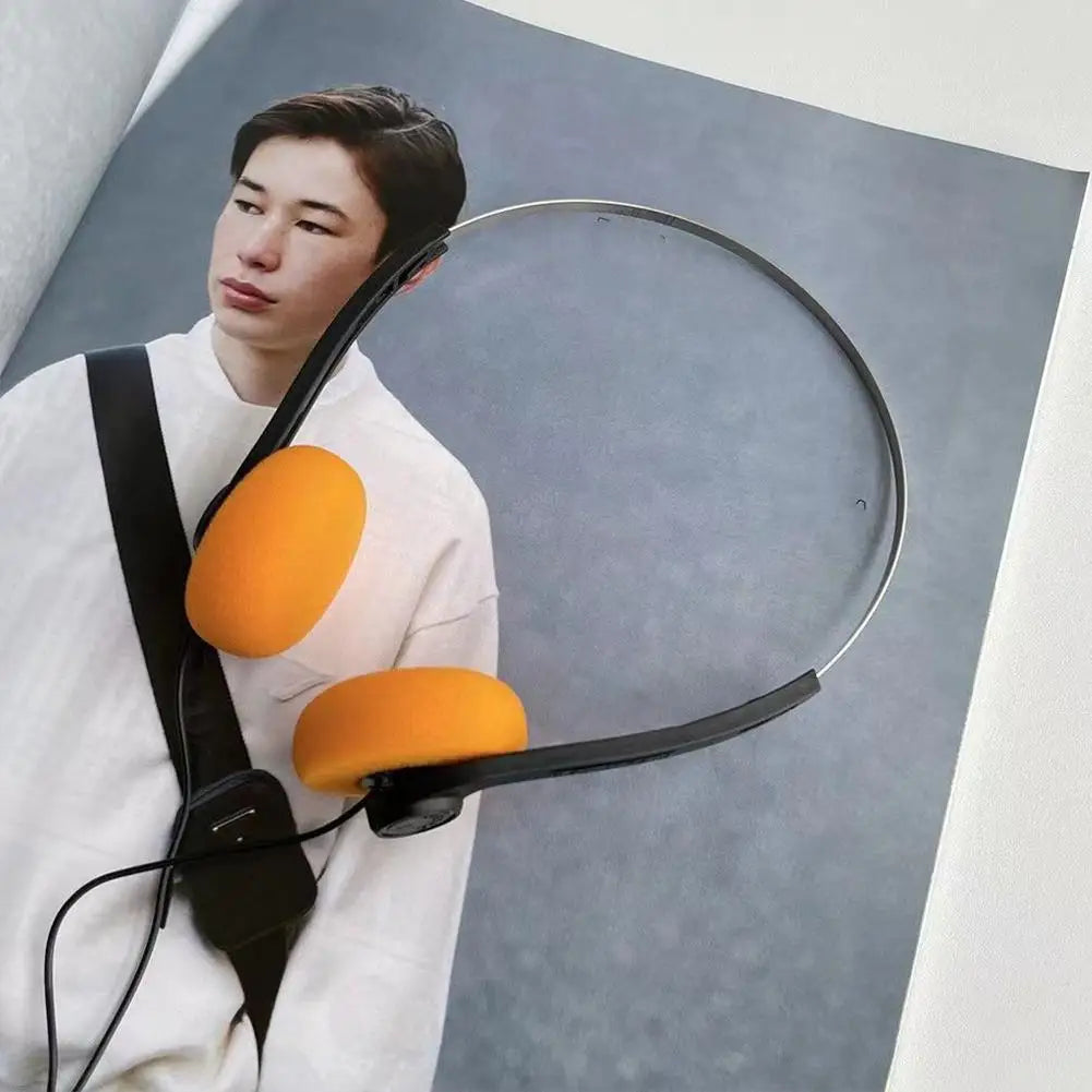 Retro Wired Headphones – 3.5mm Mini Fashion Earphones for Music & Photo Props Peaceful Pleasures Health and Wellness