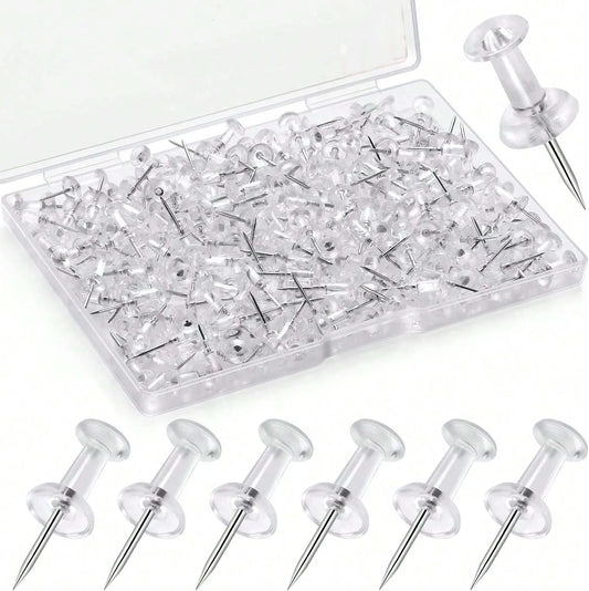 Clear Push Pins – Thumb Tacks for Bulletin Board & Cork Board Push Pins & Tacks Oasis Select