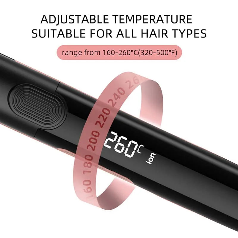 Straight hair straightener, negative ion, straight hair and curly hair dual-use, multifunctional two-piece straight plate clip Peaceful Pleasures Health and Wellness