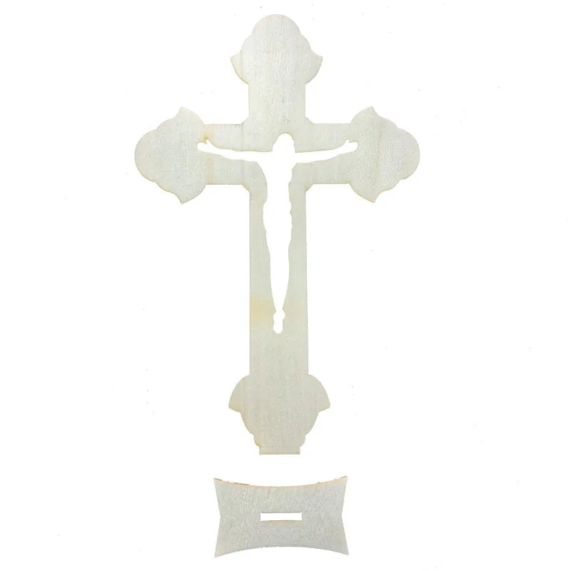 10pcs Small Baptism Decor Rustic Standing Cross for First Communion prayer Wooden Cross Christian Catholic Wood Crosses Crafts Peaceful Pleasures Health and Wellness C