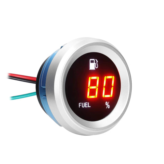 KKMOON Digital Fuel Level Gauge | Flashing Alarm, 9-35V Automotive Fuel Gauge Peaceful Pleasures Health and Wellness Default Title