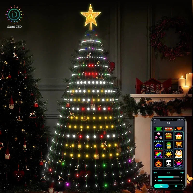 Smart Christmas Tree Lights 2025 – Music LED USB Decoration