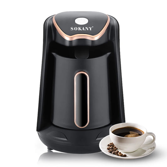 SOKANY Electric Turkish Coffee Maker Machine with 250ml/1 Cup Coffee Pot Single Serve Espresso Maker 600W Heating Coffee Peaceful Pleasures Health and Wellness UK