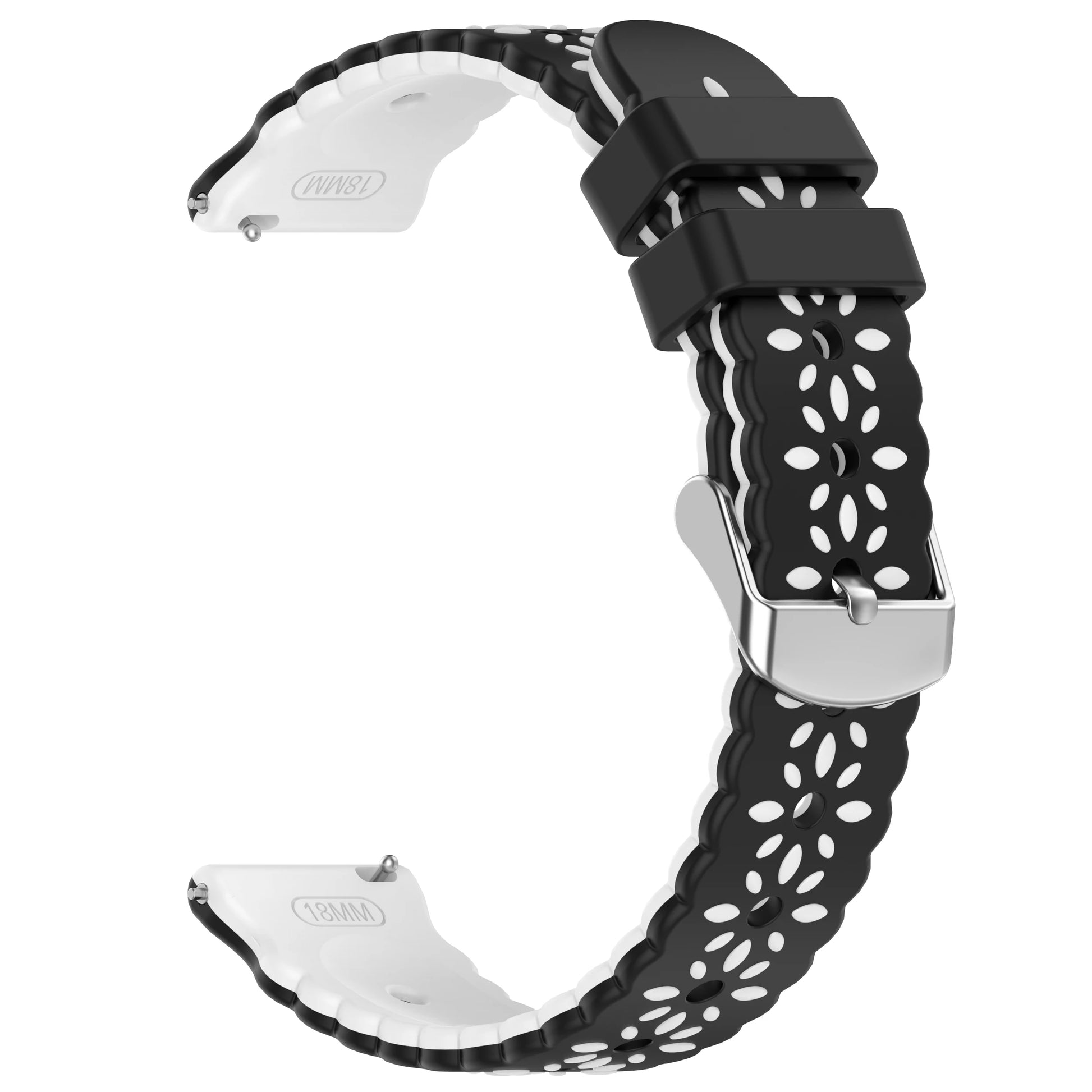 Silicone Watch Band 18mm 20mm – Huawei Samsung Garmin Strap Peaceful Pleasures Health and Wellness