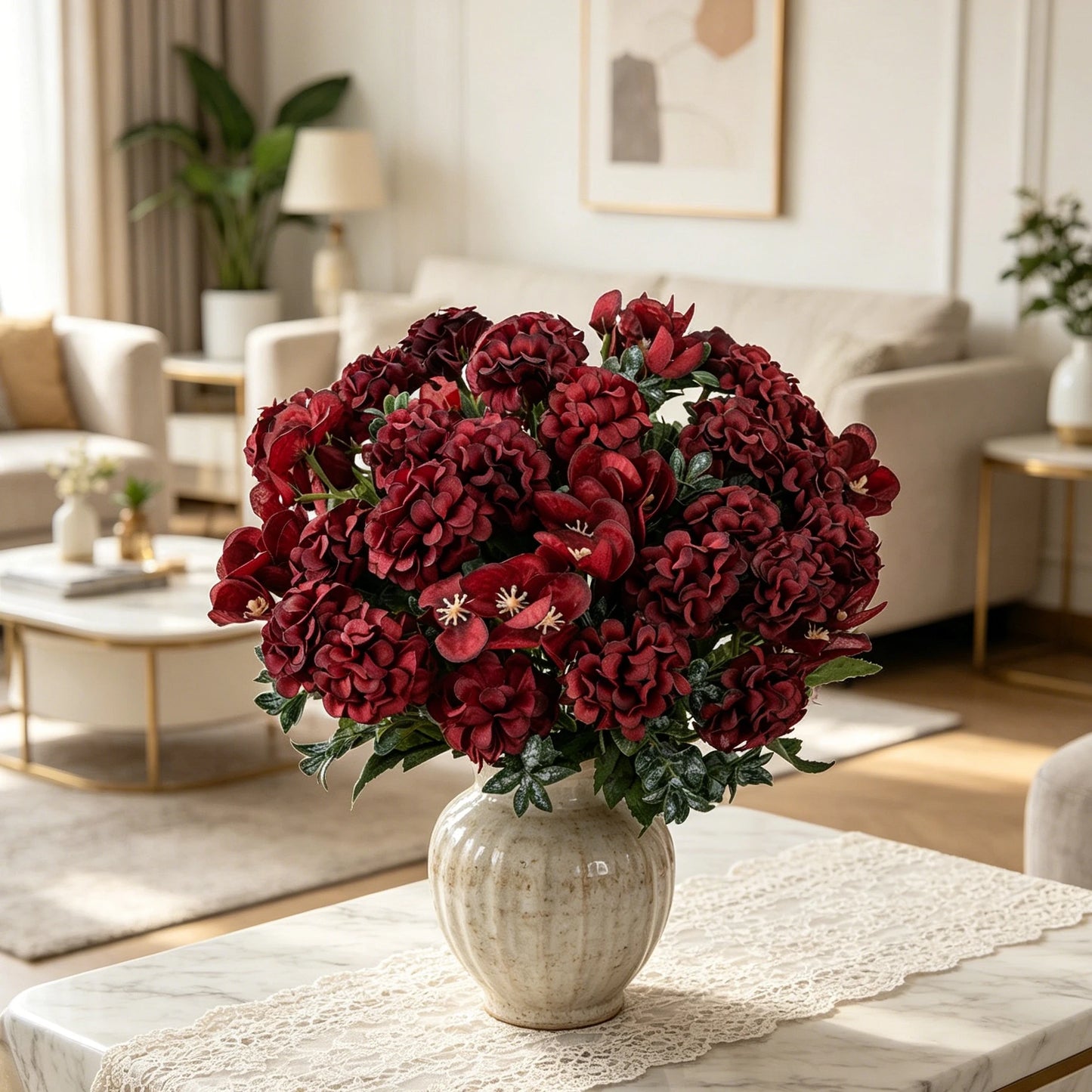 Artificial Silk Hydrangea Bouquet | Wedding & Home Decor