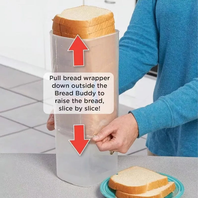 Hot Bread Loaf Container Clear Airtight Bread Box With Lid Sandwich Bread Holder For Homemade Tall Saver For Kitchen Peaceful Pleasures Health and Wellness