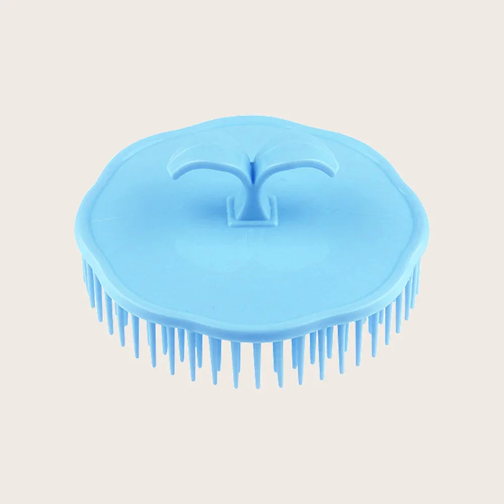Silicone Scalp Massage Brush – Shampoo & Hair Care Comb